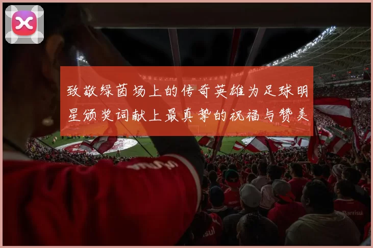 致敬绿茵场上的传奇英雄为足球明星颁奖词献上最真挚的祝福与赞美